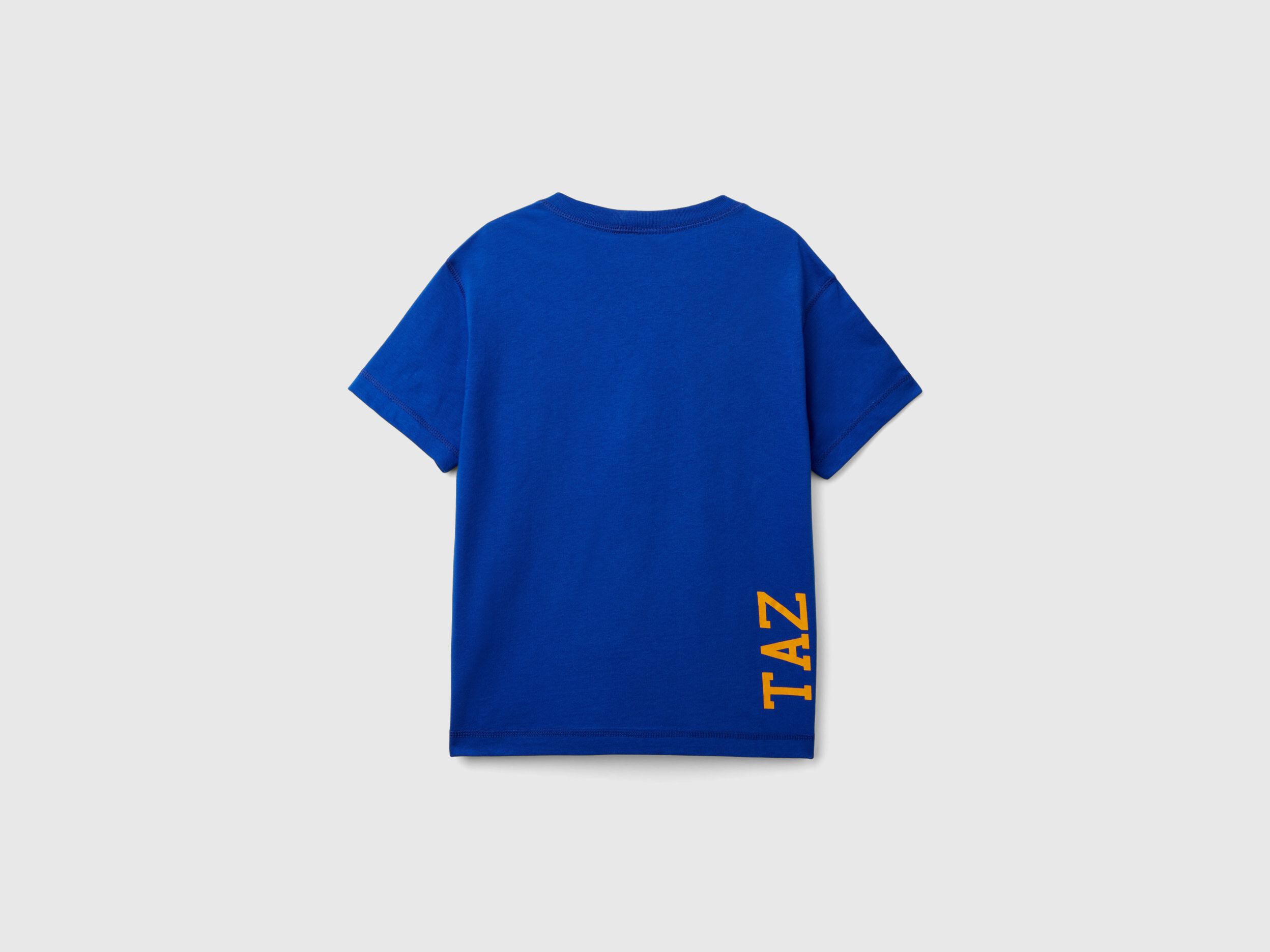 Short sleeve Looney Tunes t shirt Bright Blue Benetton