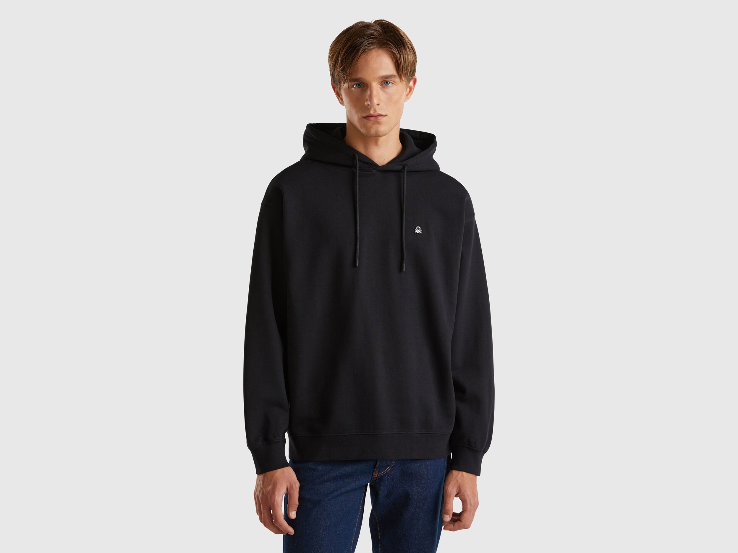 100 percent cotton hooded sweatshirts top