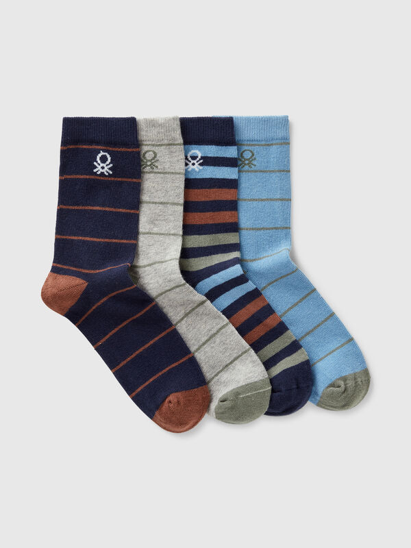 Four pairs of patterned socks  Junior Boy
