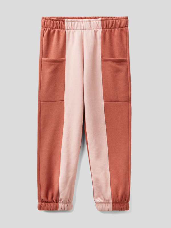 Trousers in warm cotton with pocket Junior Girl