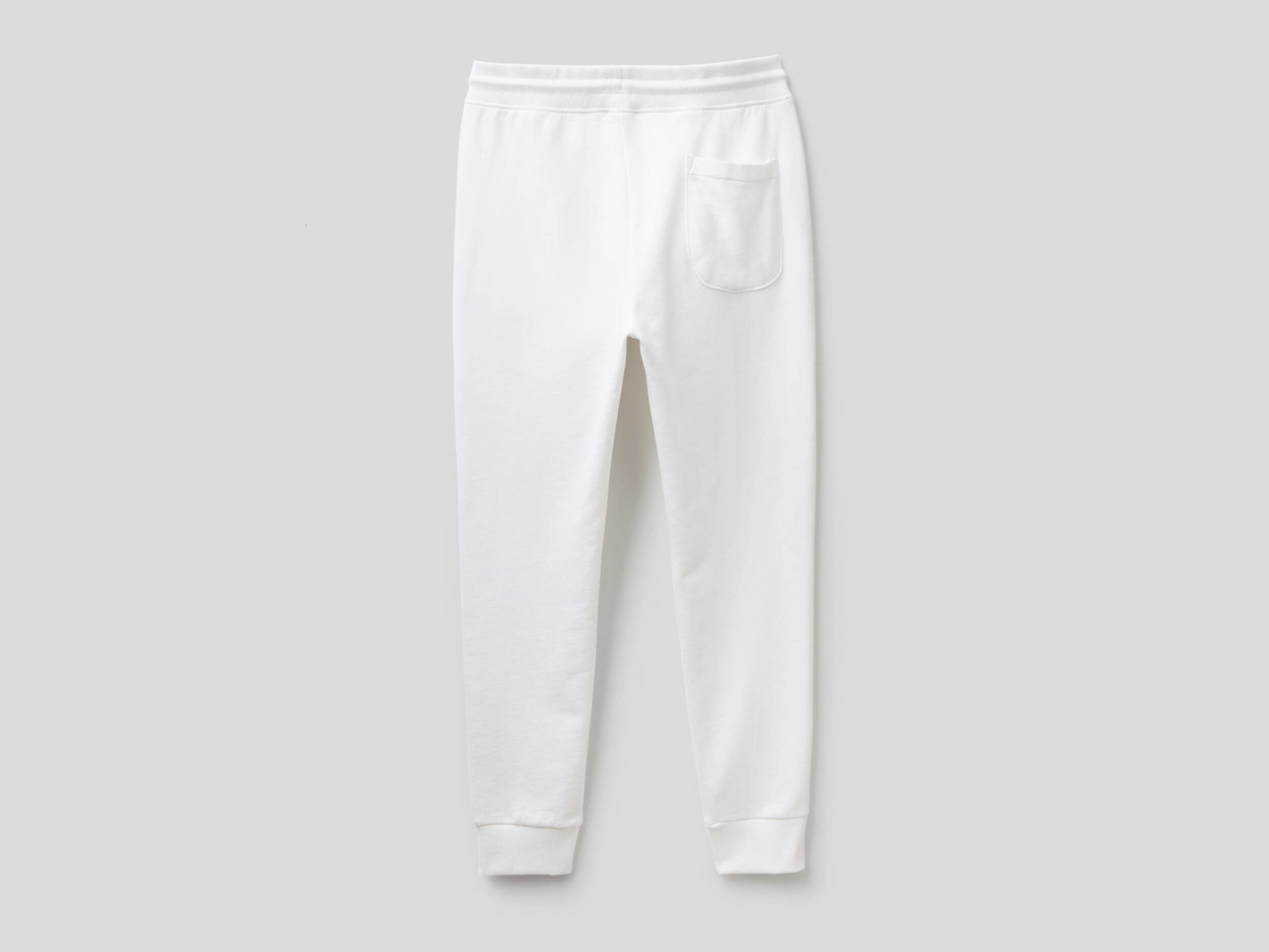 White cotton sweatpants