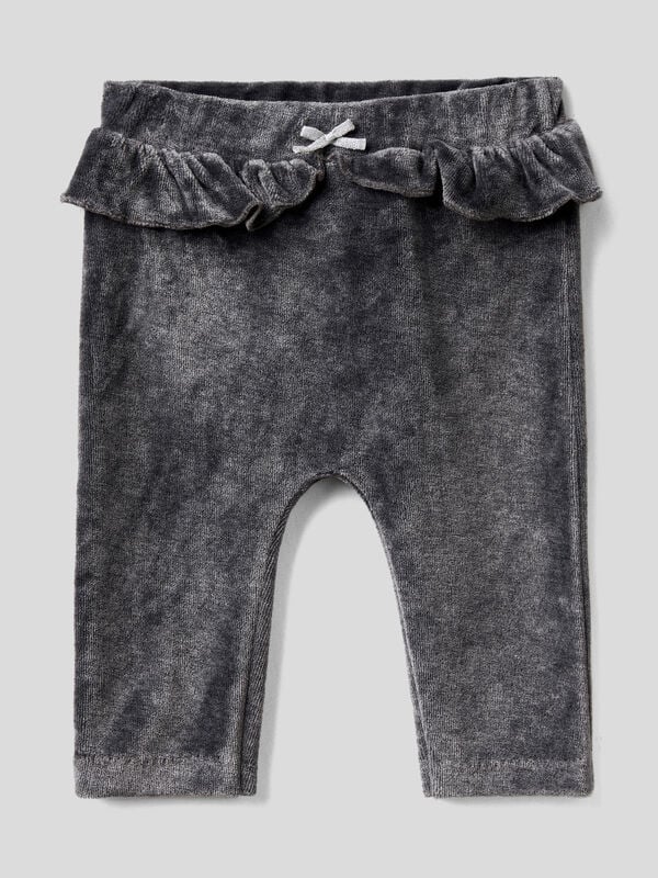 Chenille trousers with frill New Born (0-18 months)