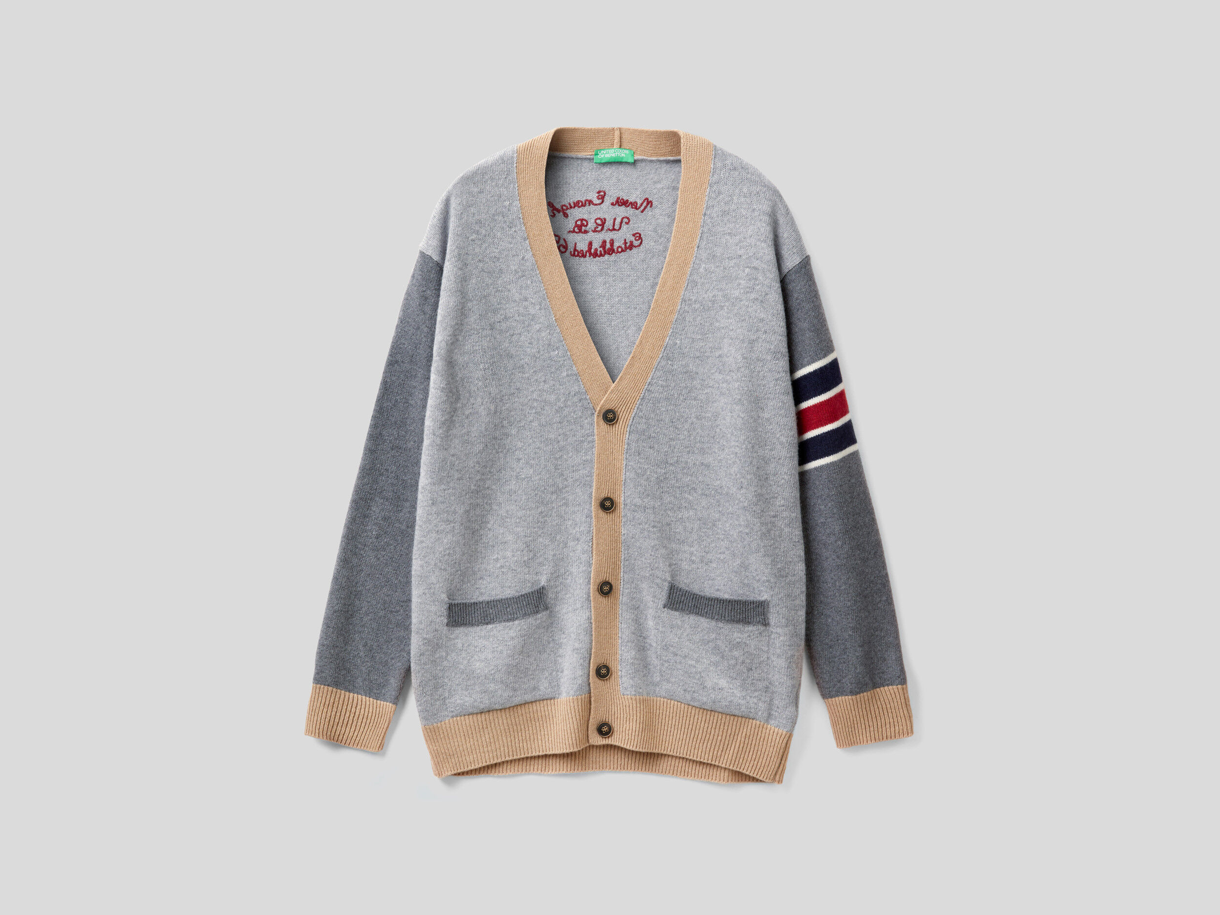College deals style cardigan