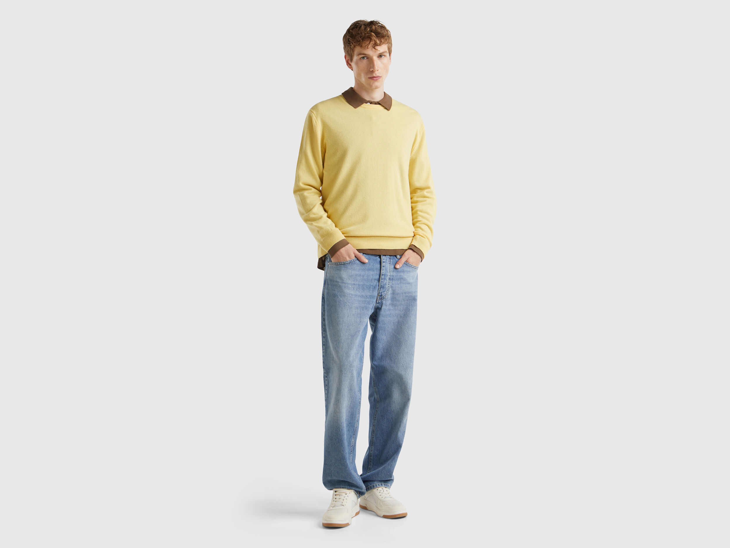 Yellow color sweater shop