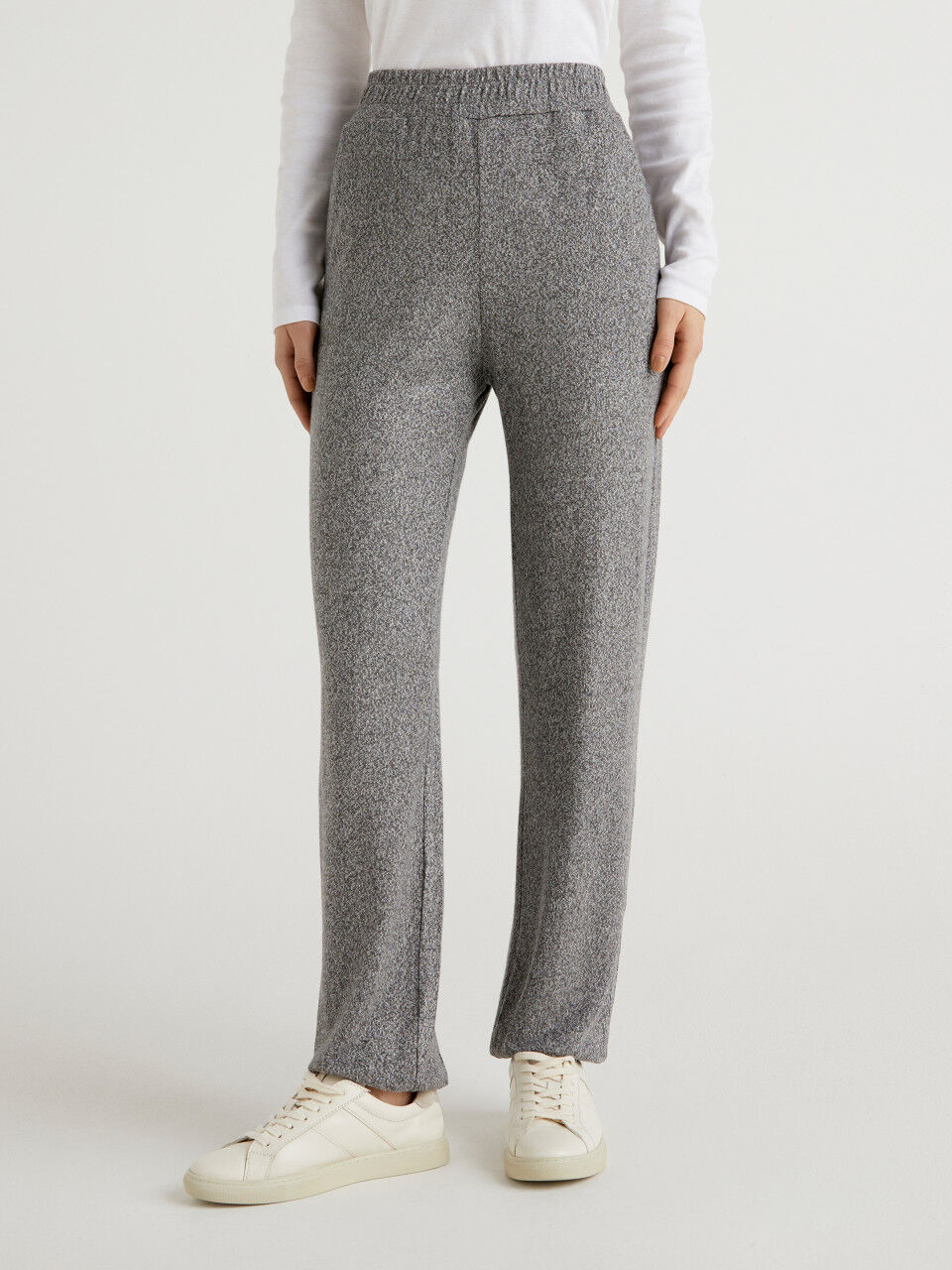 PCCELIC KNITTED TROUSERS | Grey | PIECES® Germany
