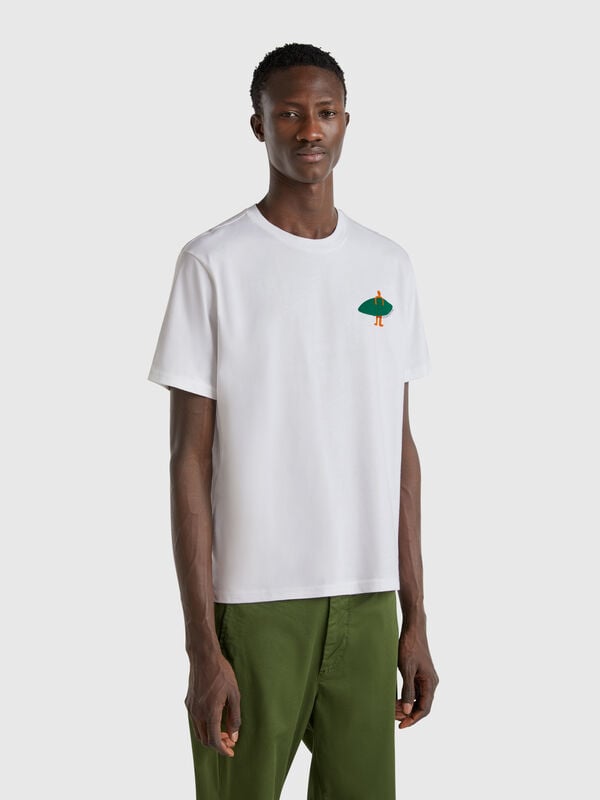 T-shirt with print in organic cotton Men