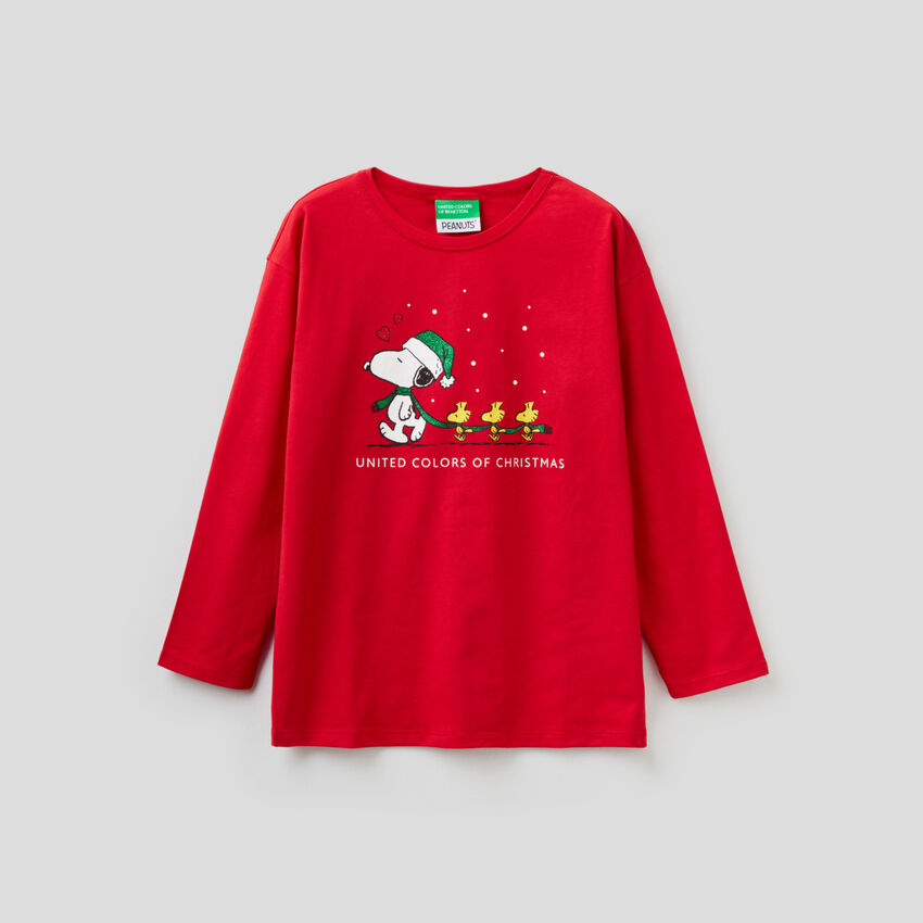Camiseta navideña de los Peanuts