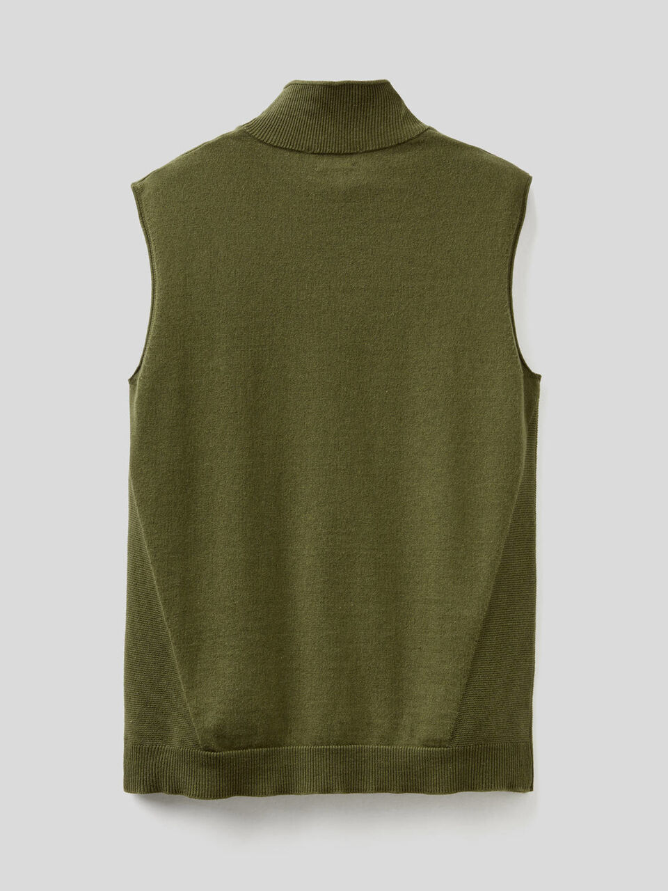 Sleeveless sweater in cashmere blend image number 2