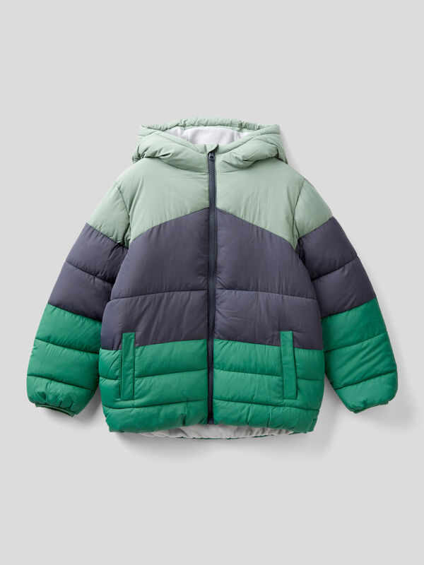 Color block jacket with hood Junior Boy