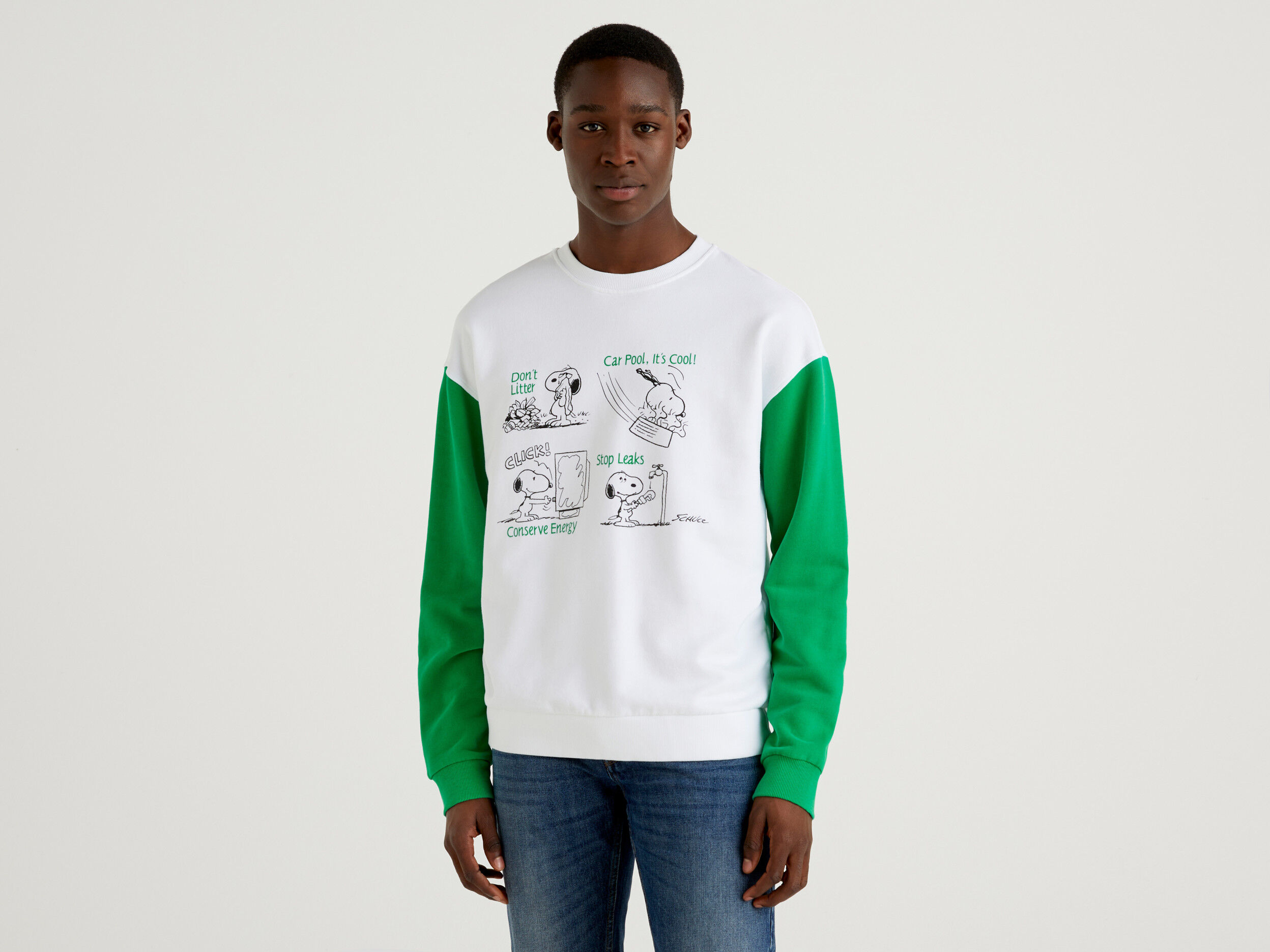 Peanuts sweatshirt in 100 organic cotton Multi color Benetton