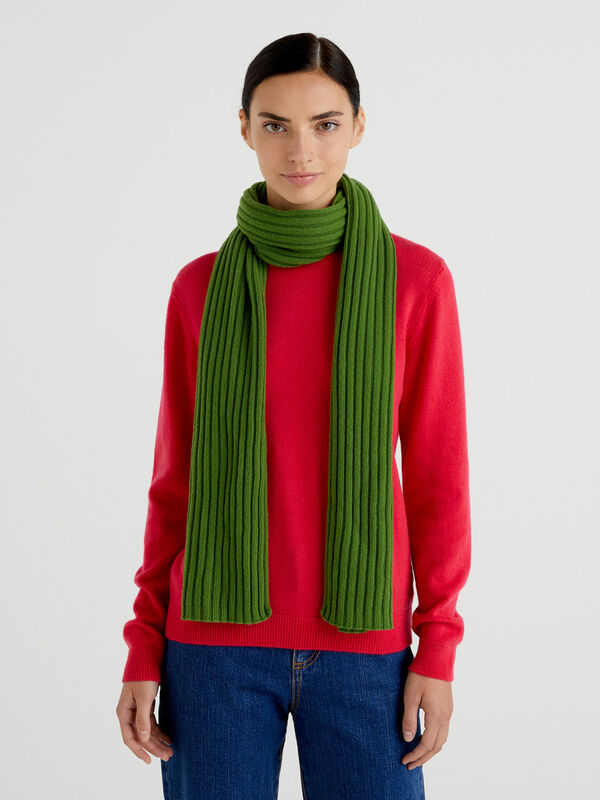 Wool blend scarf Women