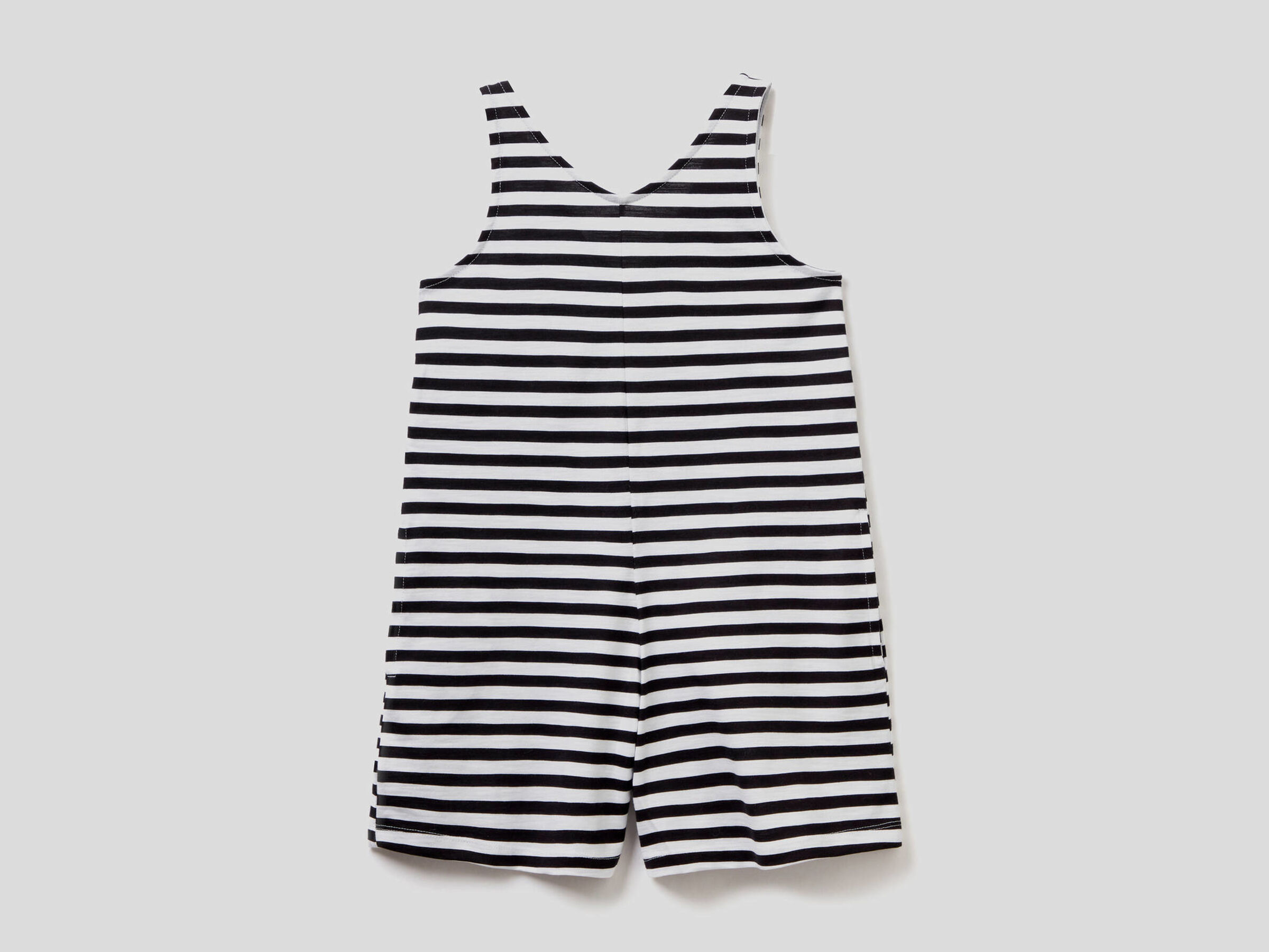 Striped cover-up one-piece jumpsuit image number null