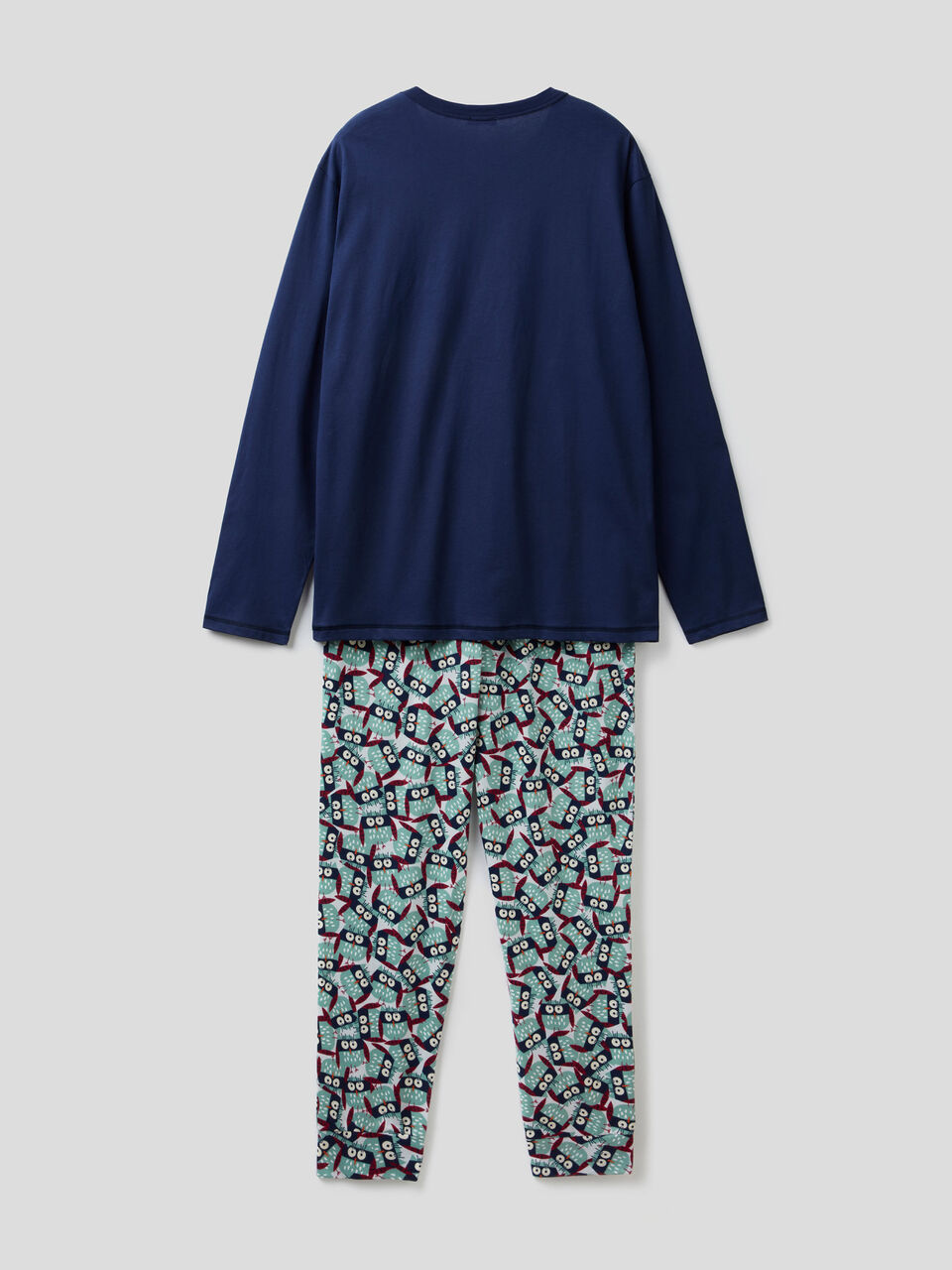 Pijama cálido con estampado de búhos image number 2