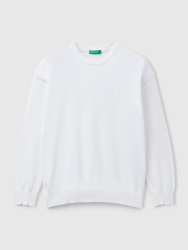 Jersey de algodón puro con logotipo Niño