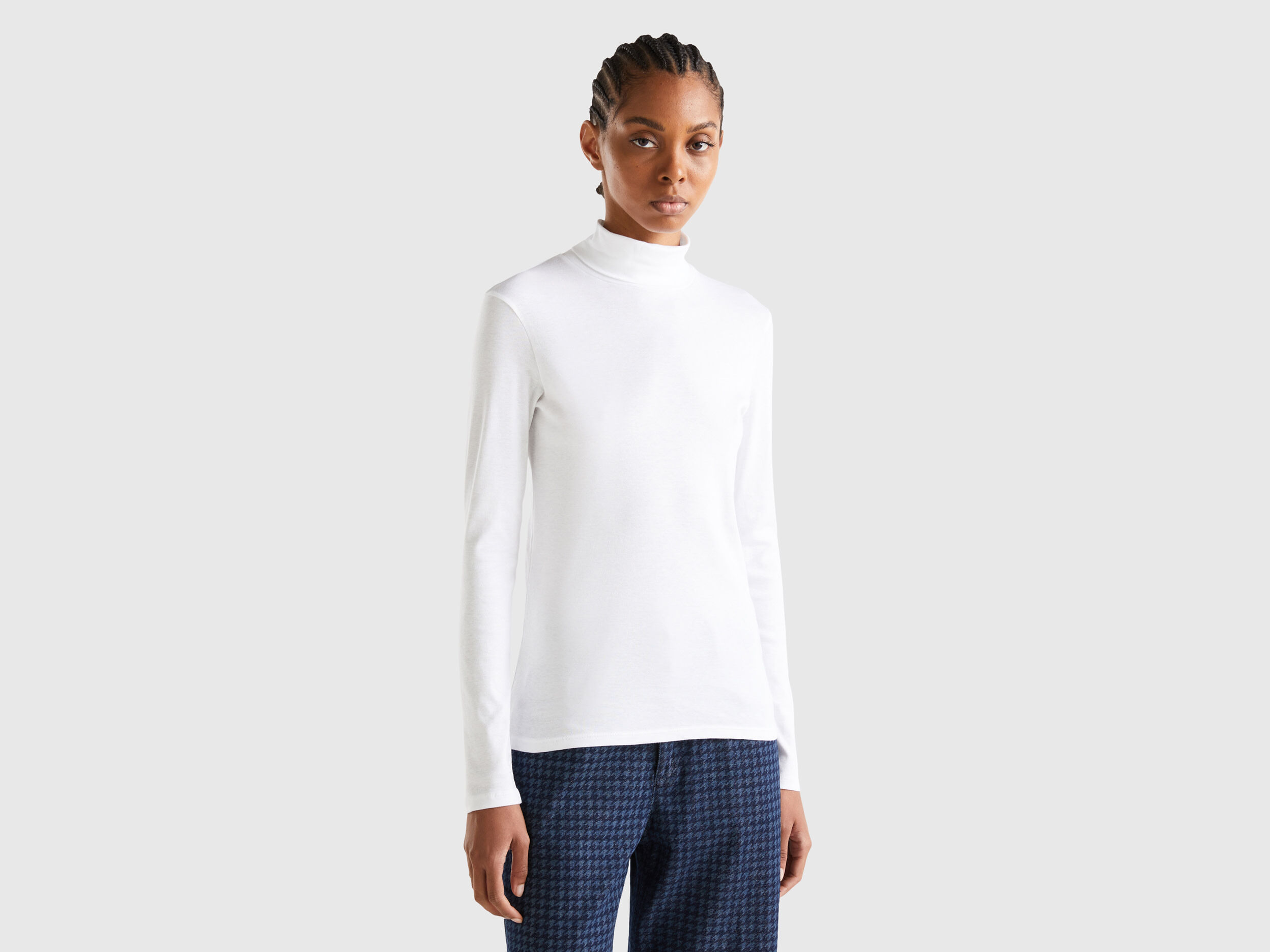 High neck shirt hotsell