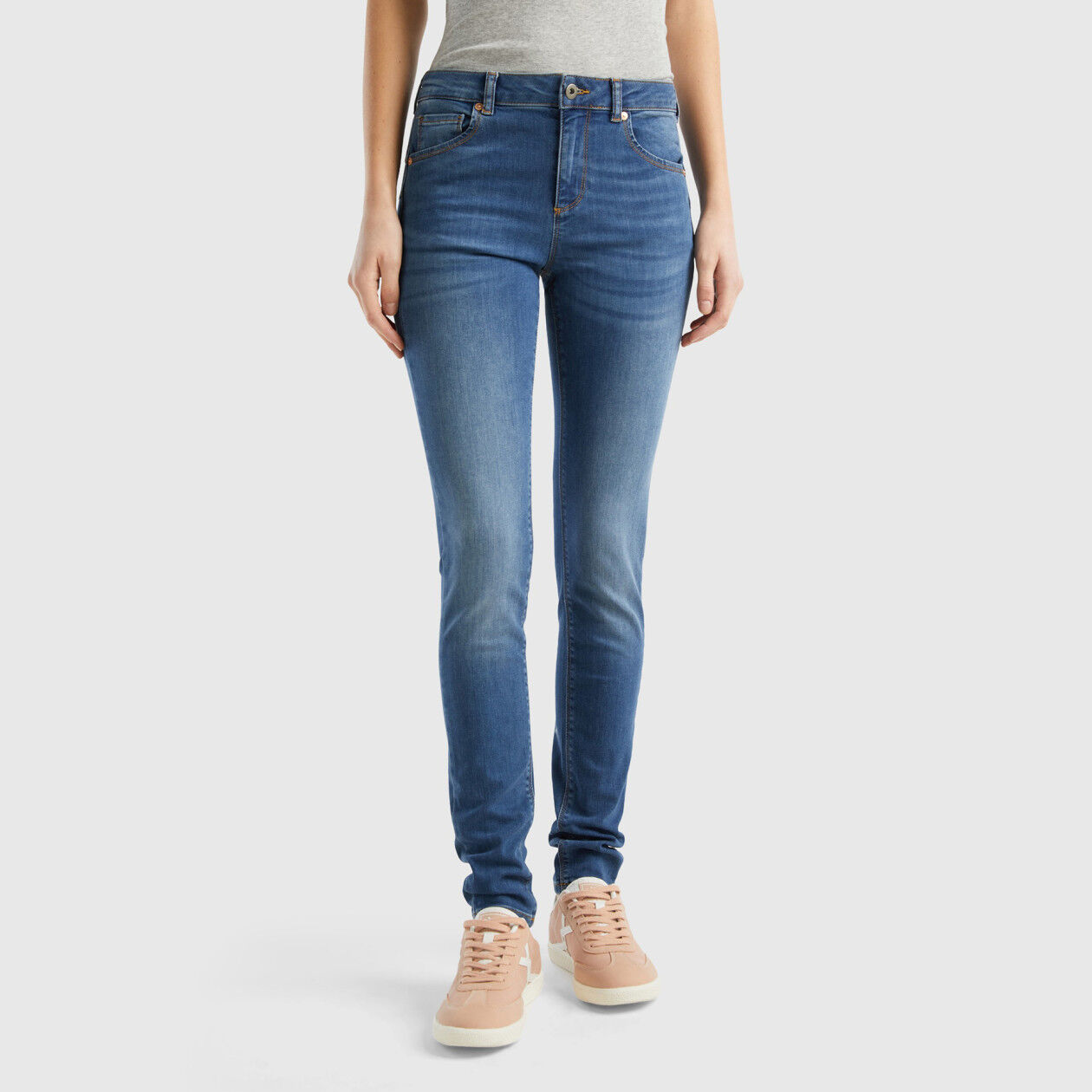 Skinny fit push up jeans Blue Benetton