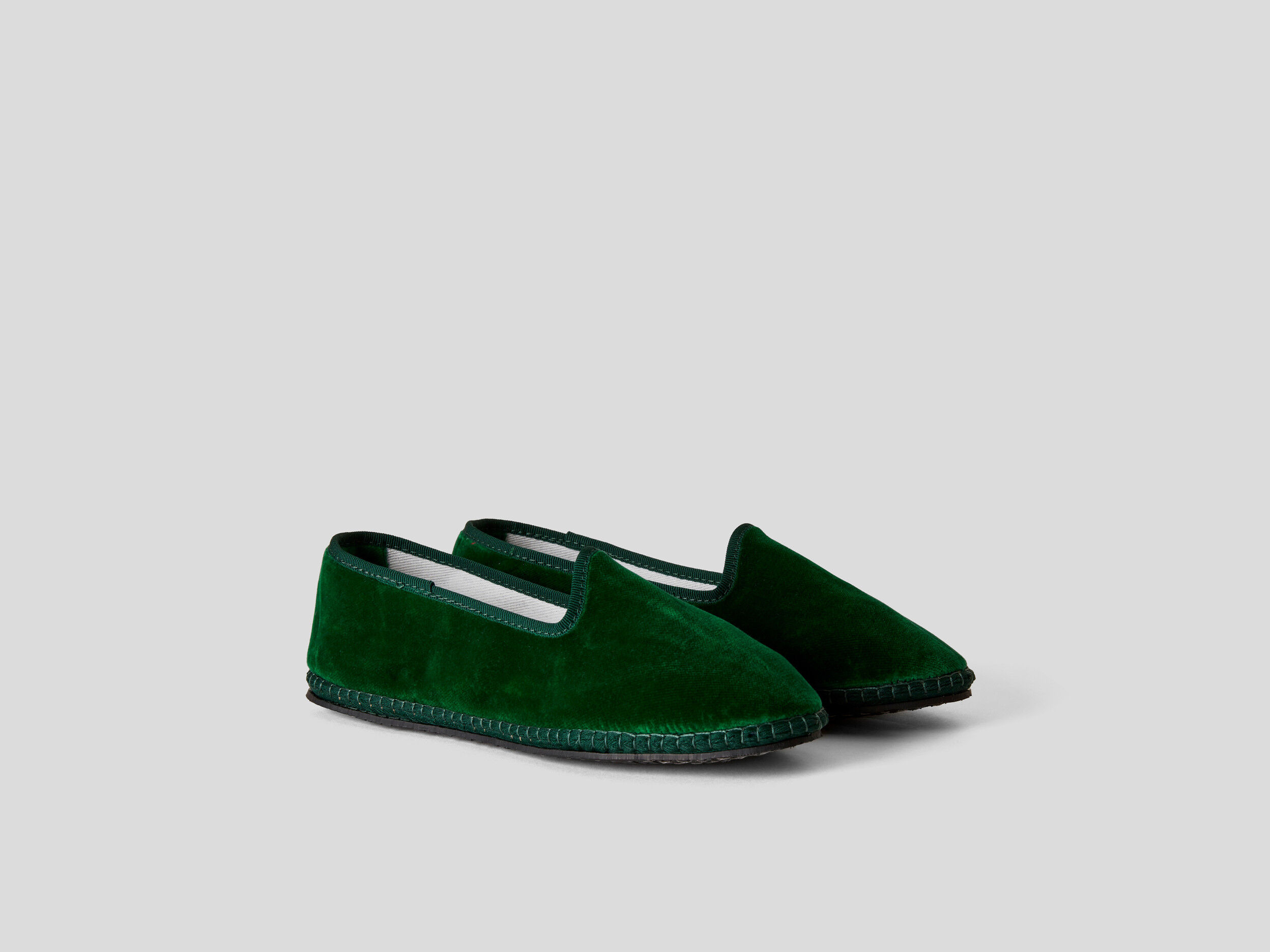 Green deals velvet slippers