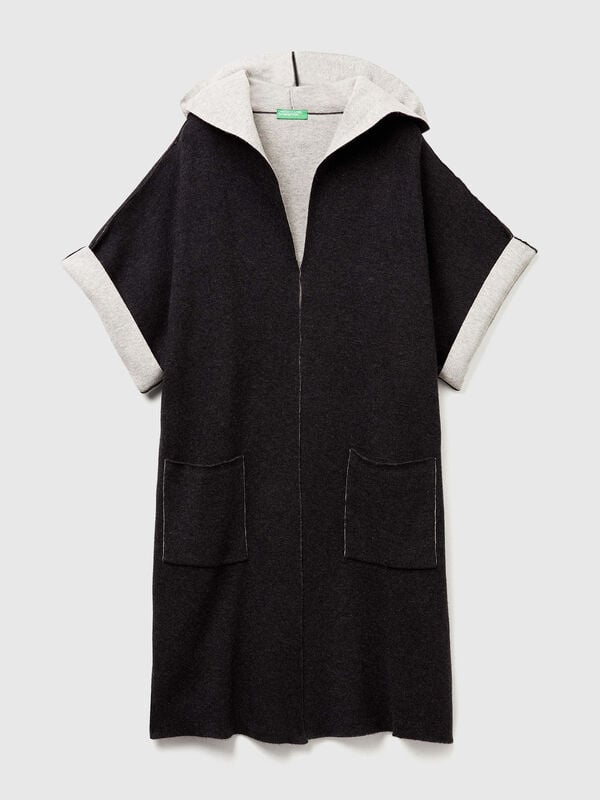 Abrigo abierto reversible Mujer