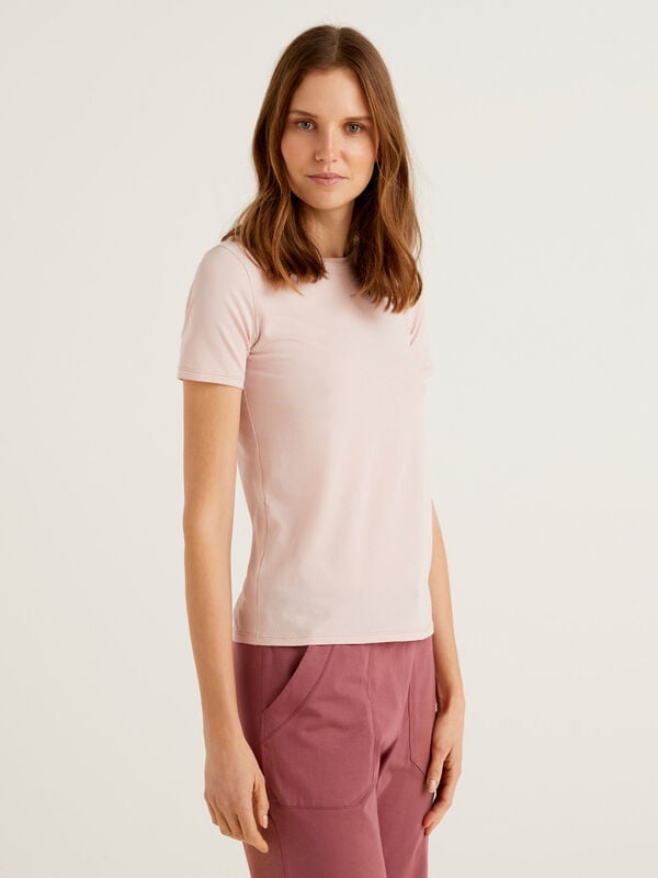Camiseta de algodón orgánico super stretch Mujer