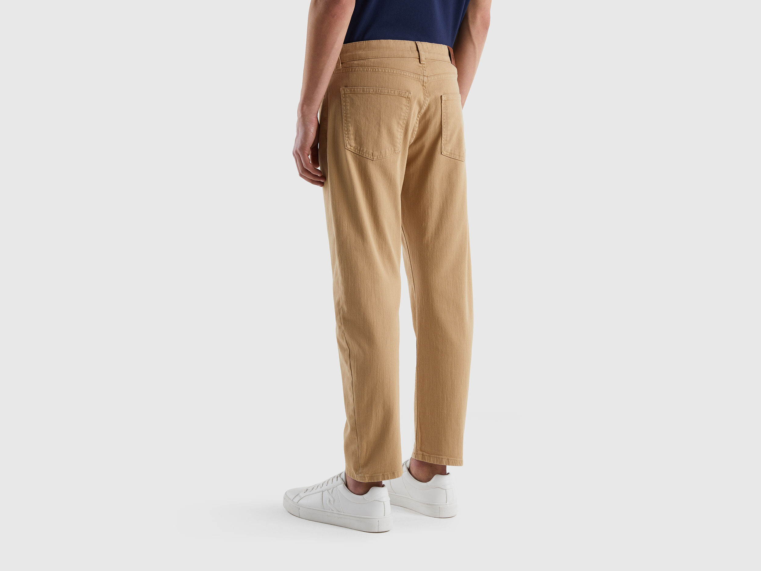 Buy Men Olive Solid Super Slim Fit Casual Trousers Online - 743379 | Peter  England