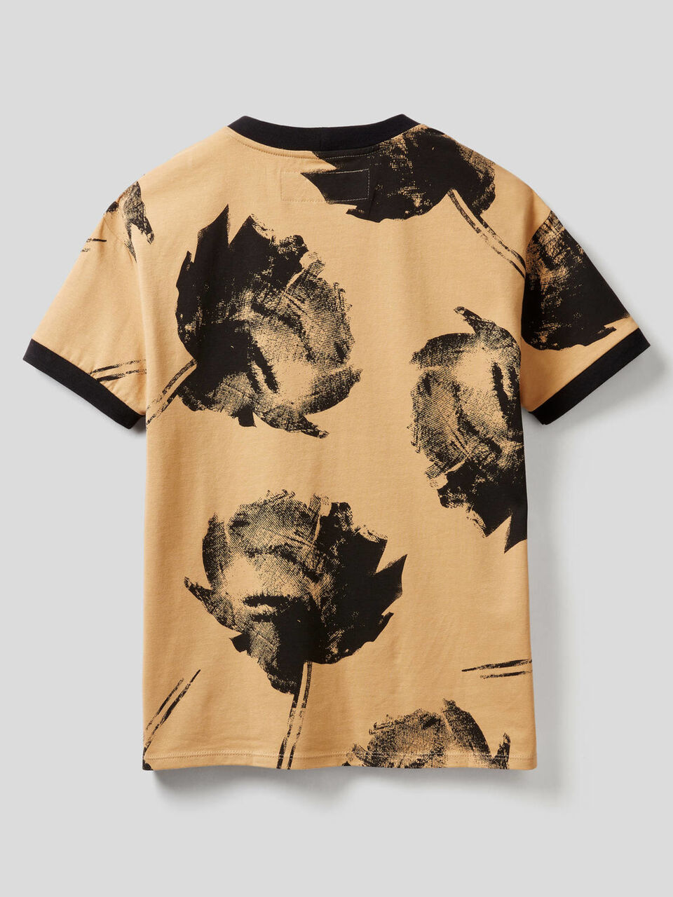 Printed t-shirt in stretch cotton image number null
