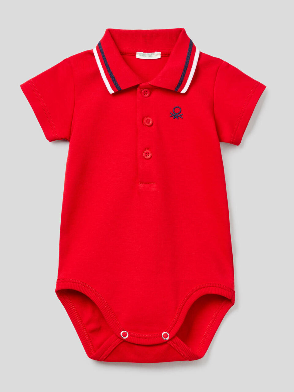 Body de estilo polo de algodón orgánico image number 1