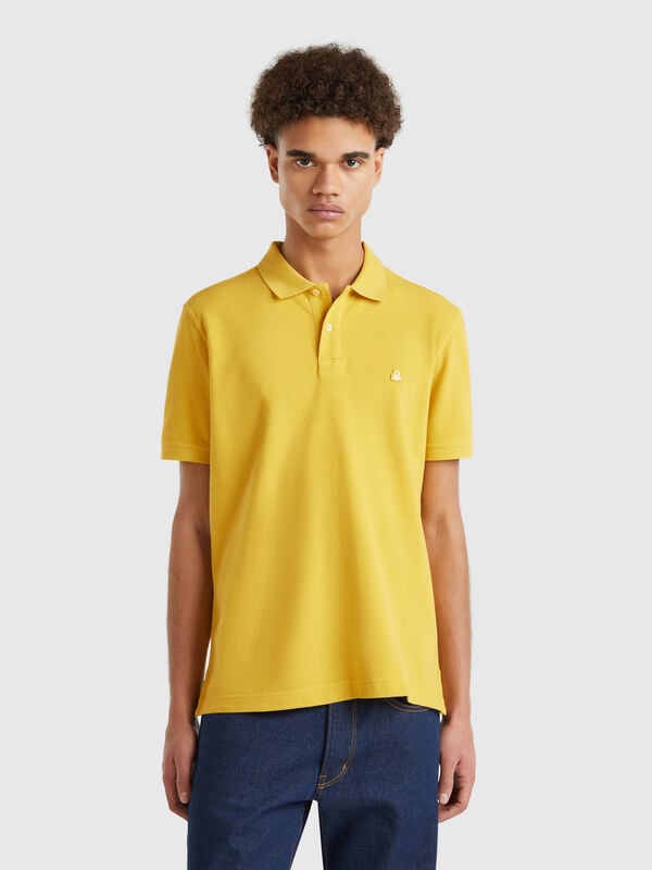 Mustard regular fit polo Men