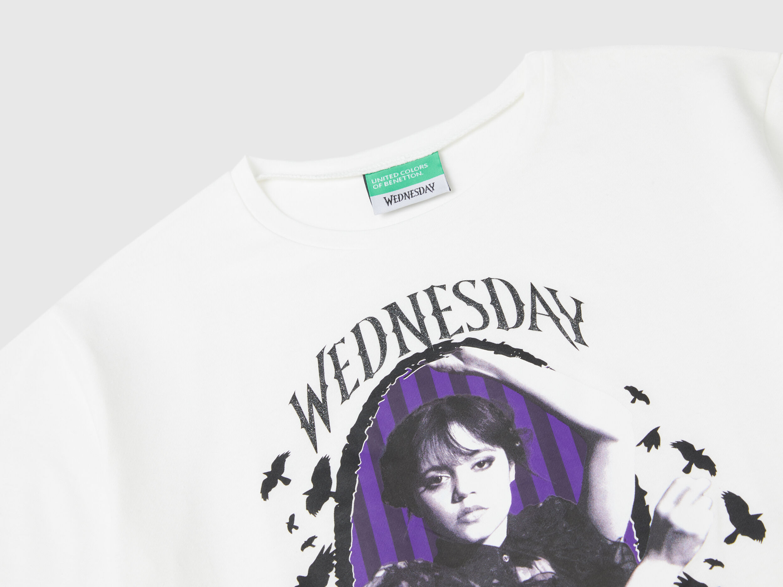 White Wednesday Addams t-shirt - White | Benetton