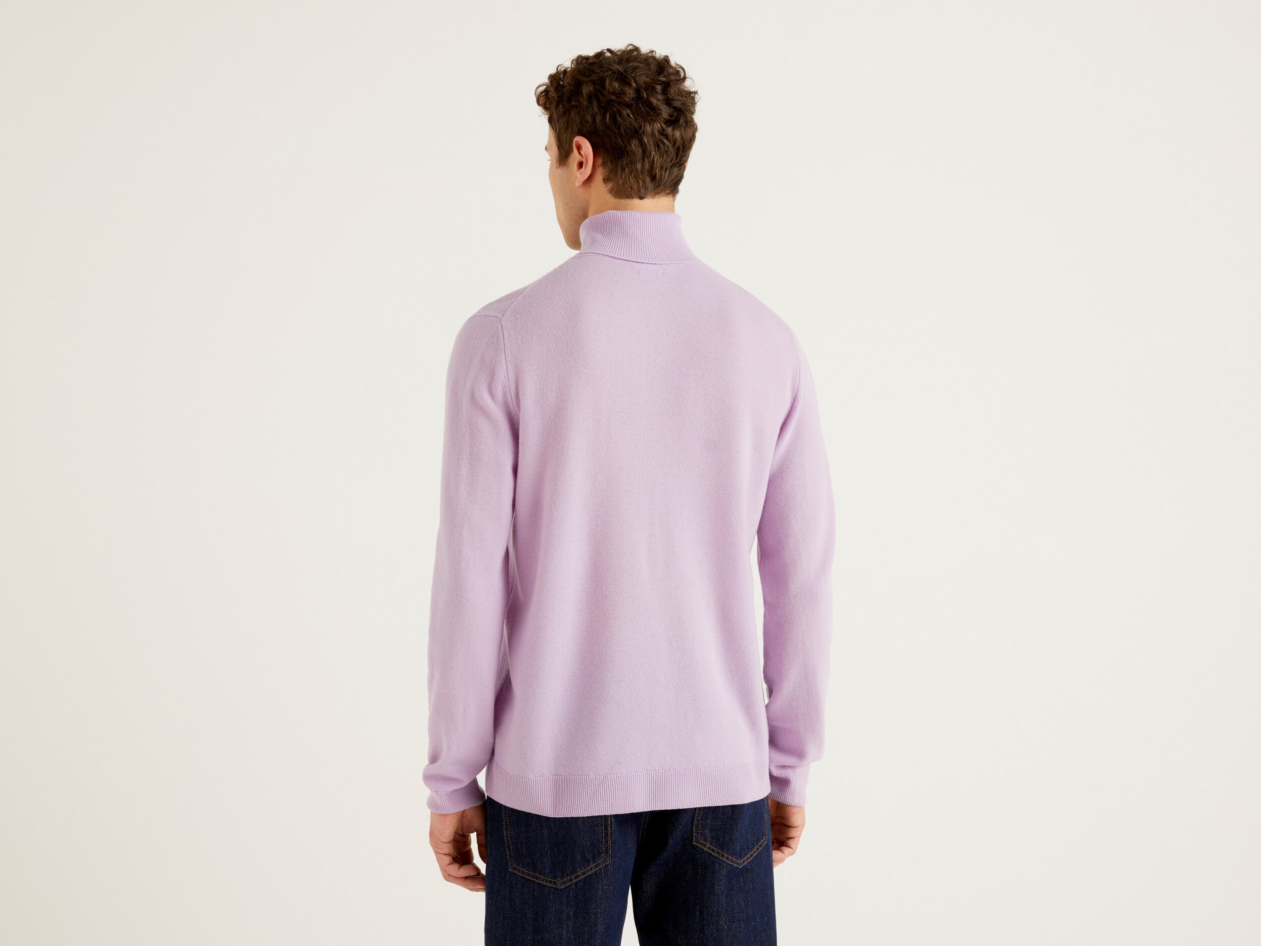 Lilac turtleneck sweater sales