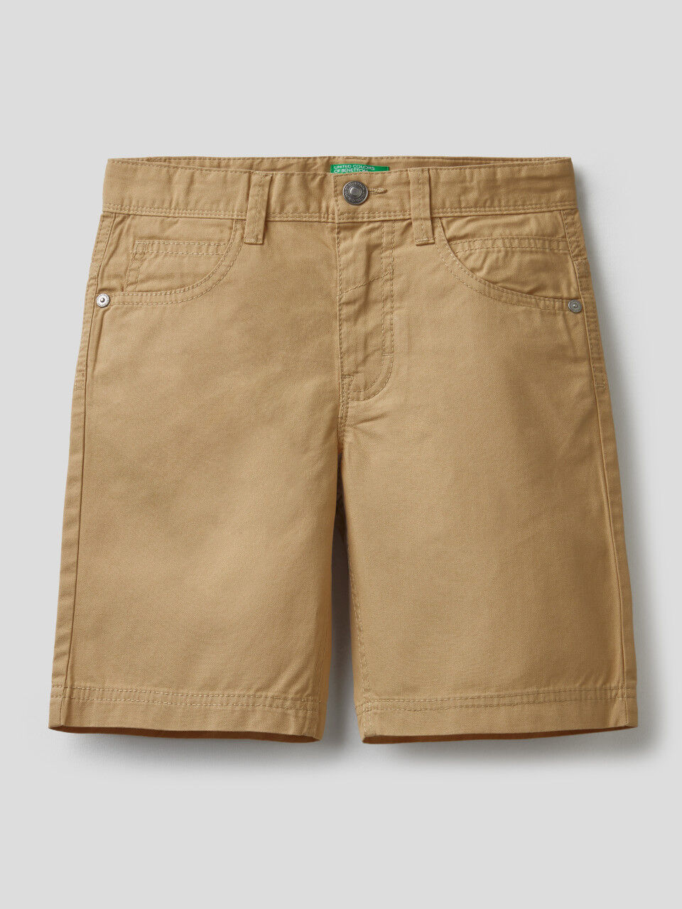 Bermuda En Coton Bio United Colors of Benetton Garçon Vêtements Pantalons & Jeans Pantalons courts Shorts en jean 