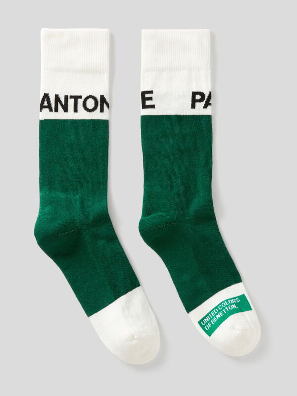Calcetines verde oscuro BenettonxPantone™