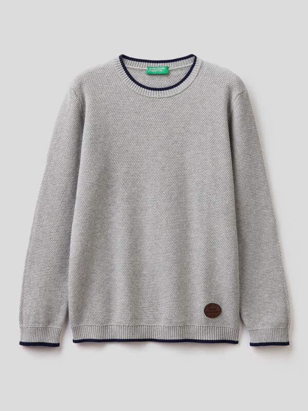 100% cotton knit sweater Junior Boy