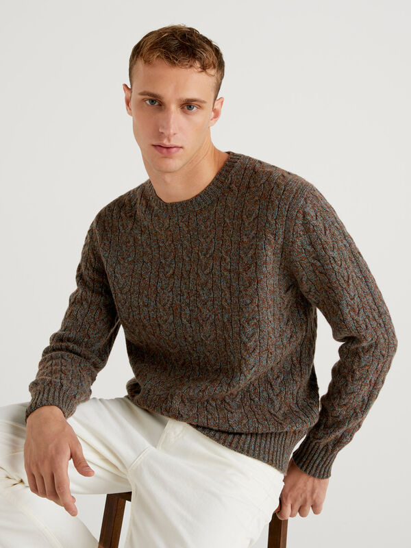 Sweater in pure Shetland wool Men
