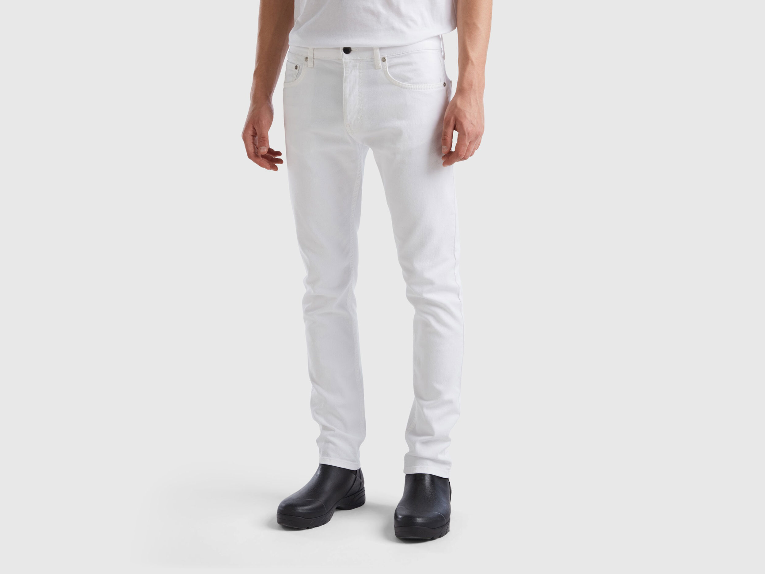 Buy White Skinny Fit Stretch Chino Trousers from Next USA