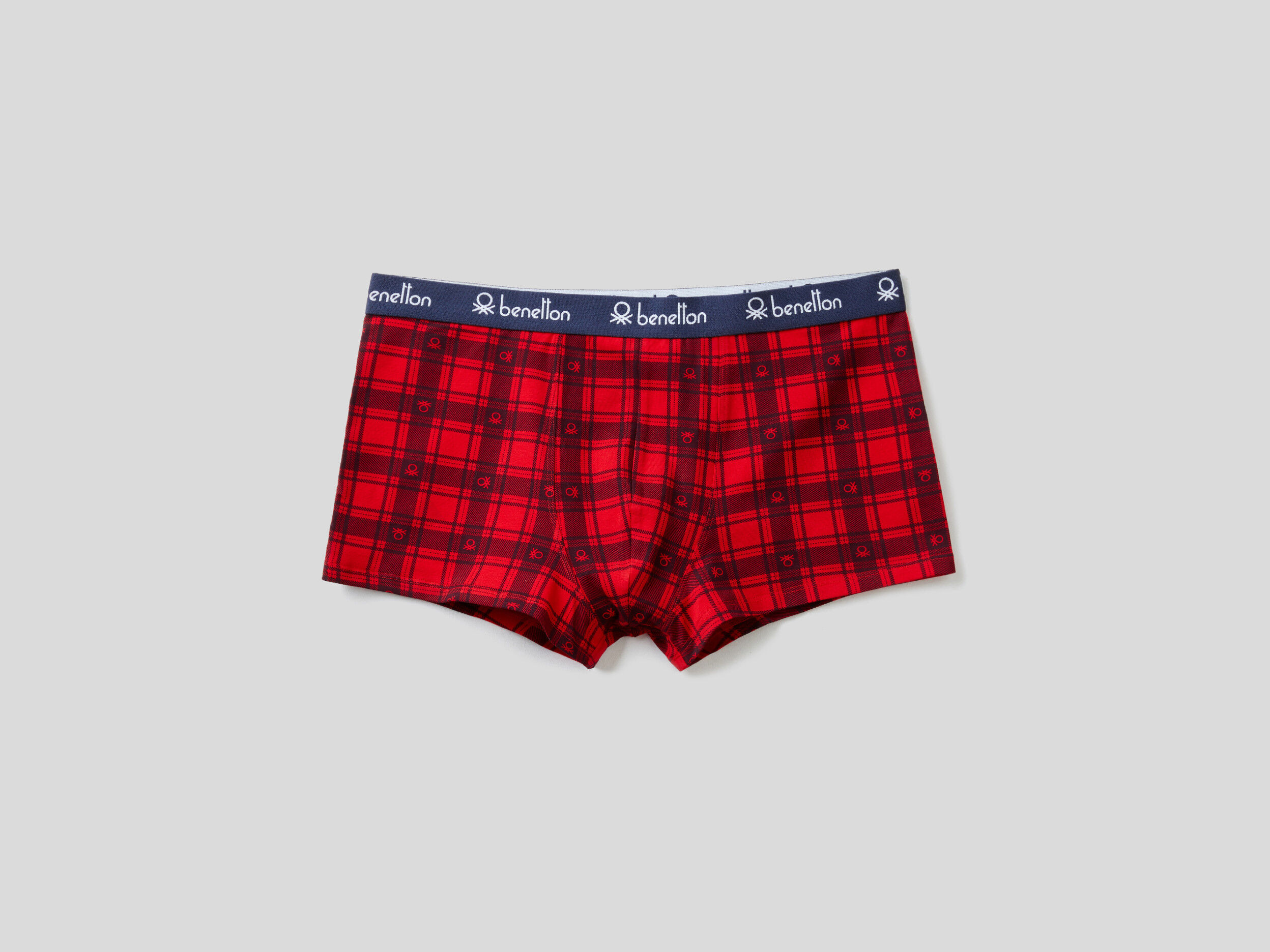 Patterned boxers in stretch cotton Multi color Benetton