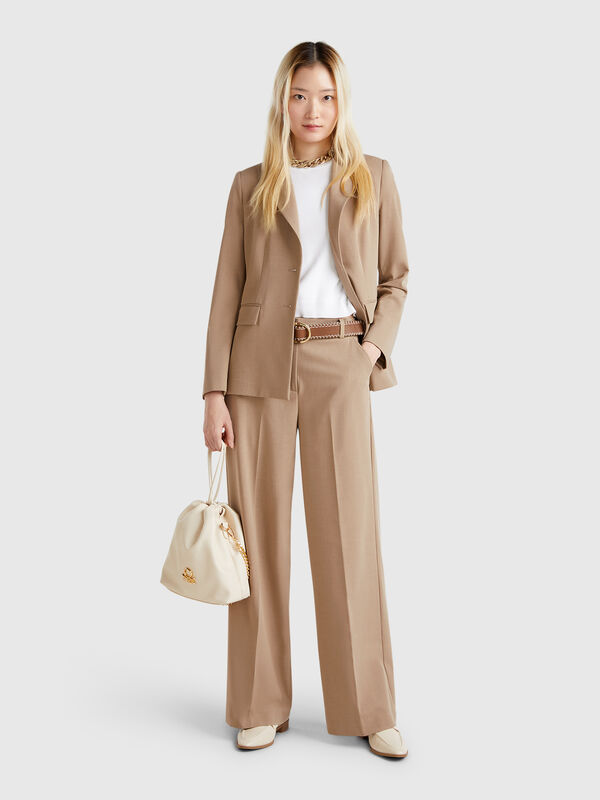 Pantalón ancho fluido Mujer
