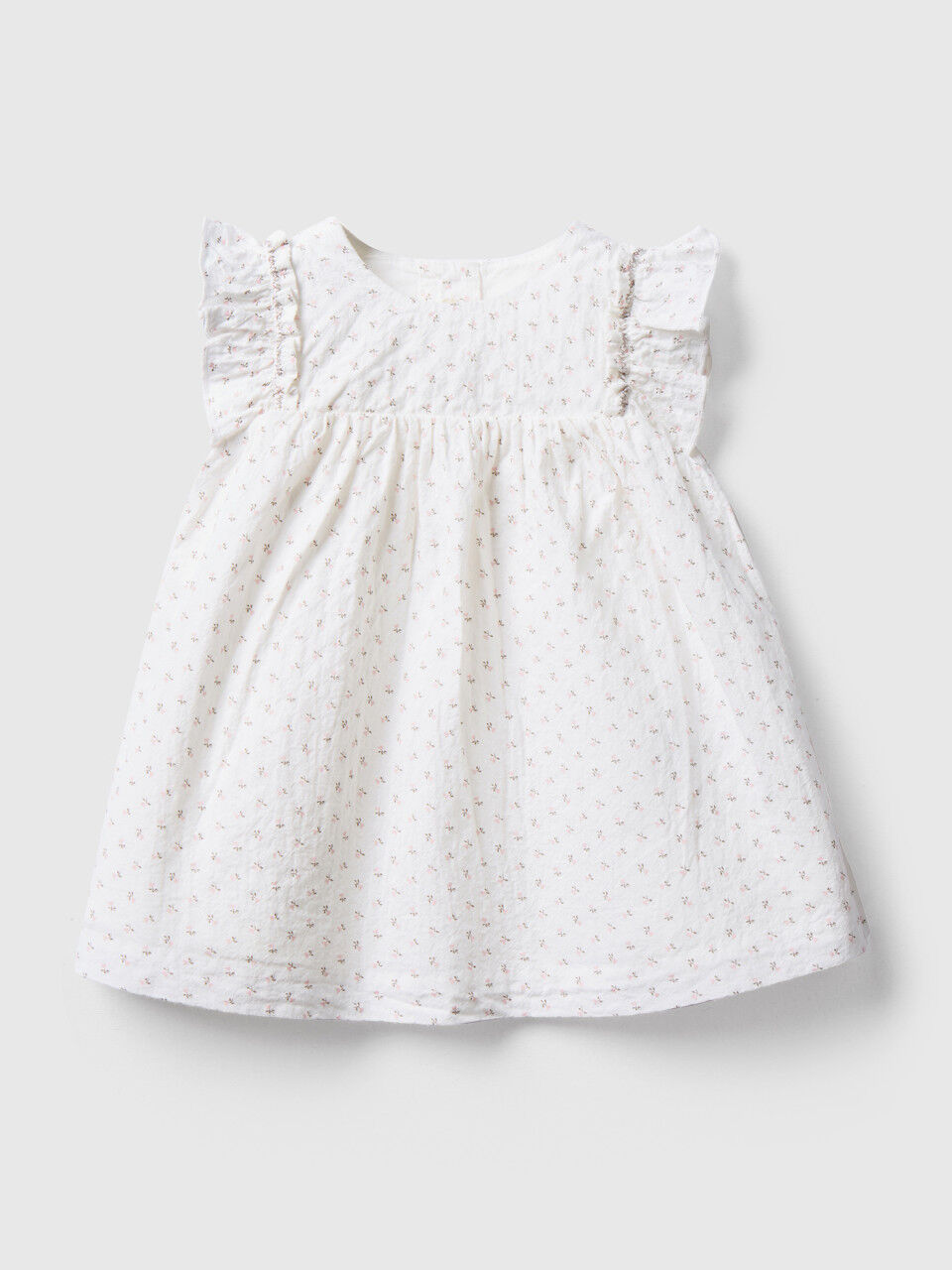 Floral dress in stretch cotton