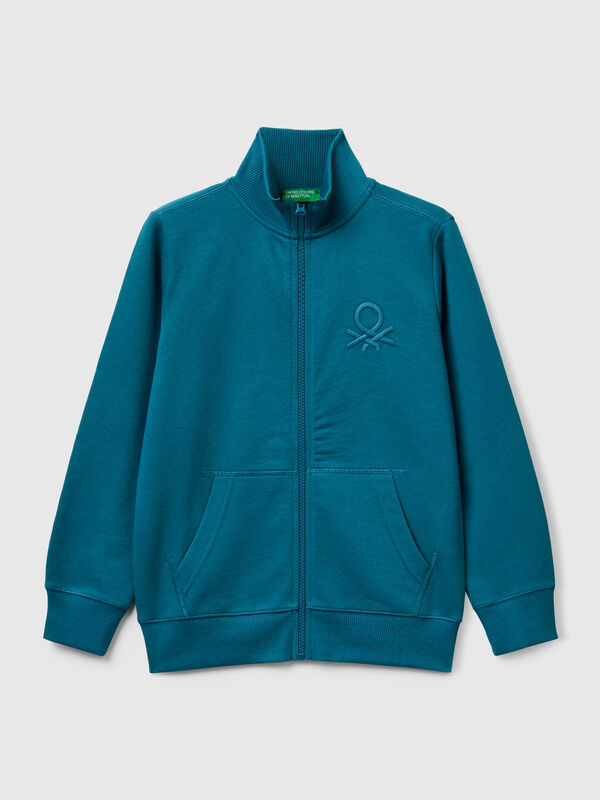 Sudadera con cremallera de algodón puro Niño