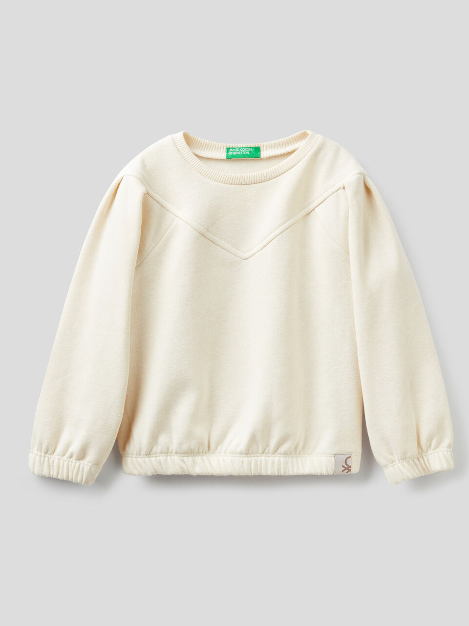 Warm sweatshirt in recycled fabric image number 1
