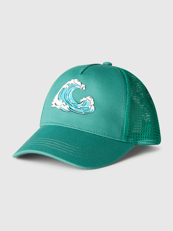 Baseball hat in cotton and mesh Junior Boy