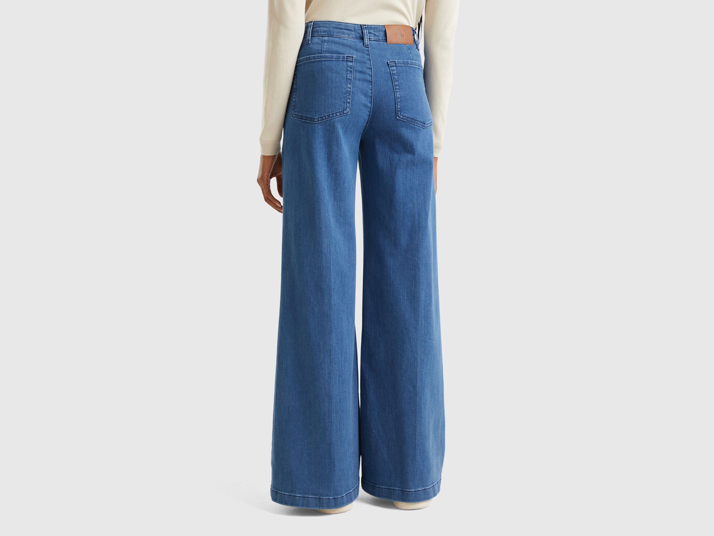 Pantaloni a zampa benetton new arrivals