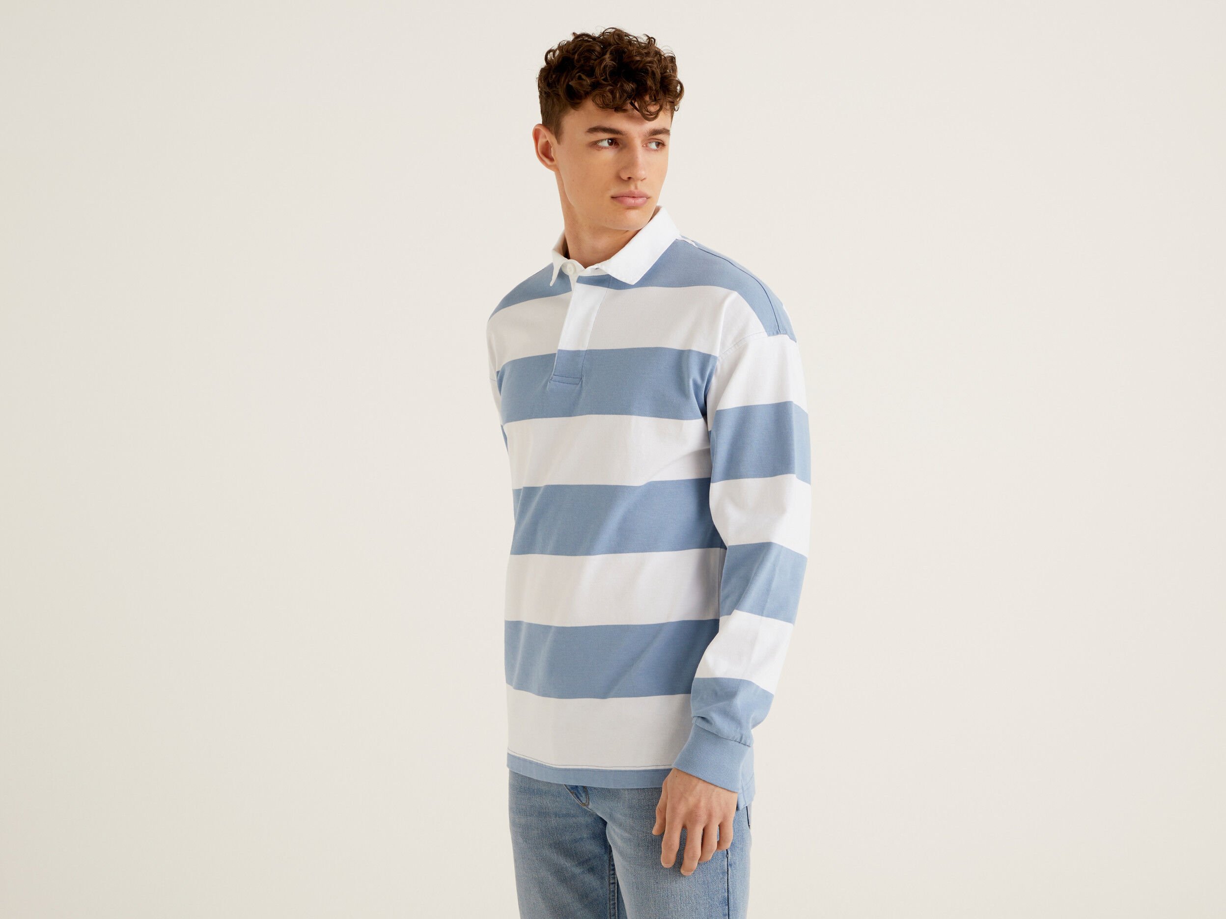 Polo manche hotsell longue rayé