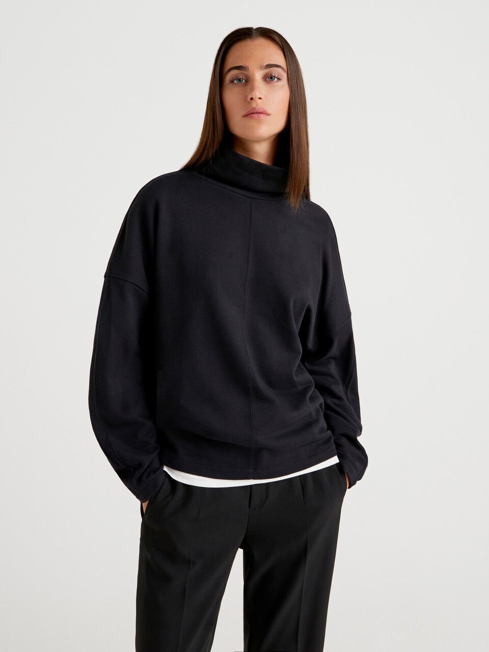 Sweatshirt without hood womens best sale