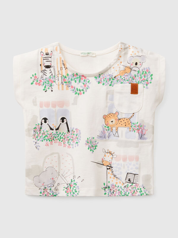 Camiseta boxy fit de algodón  Recién nacidos