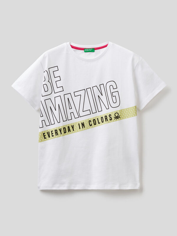 Oversize t-shirt with print Junior Girl