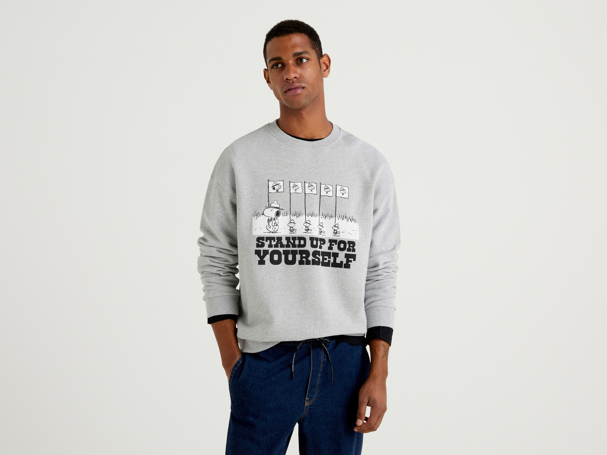 Benetton snoopy sweatshirt new arrivals