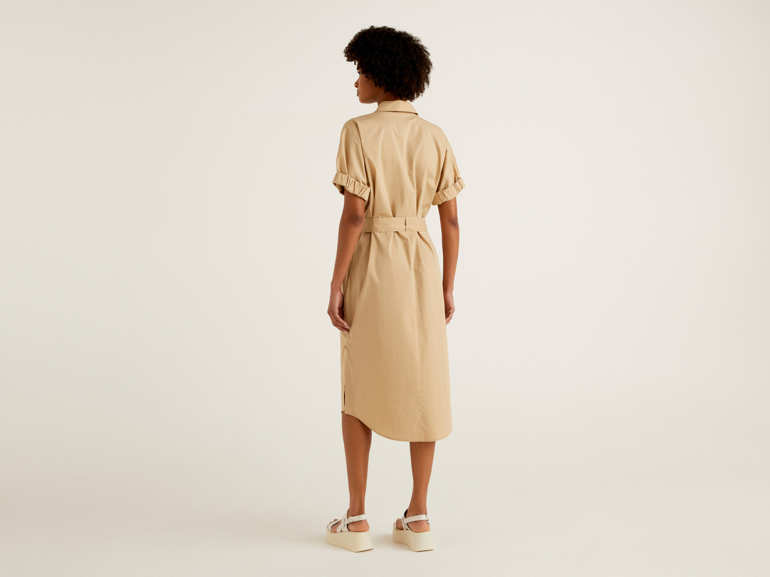 Shirt dress beige online