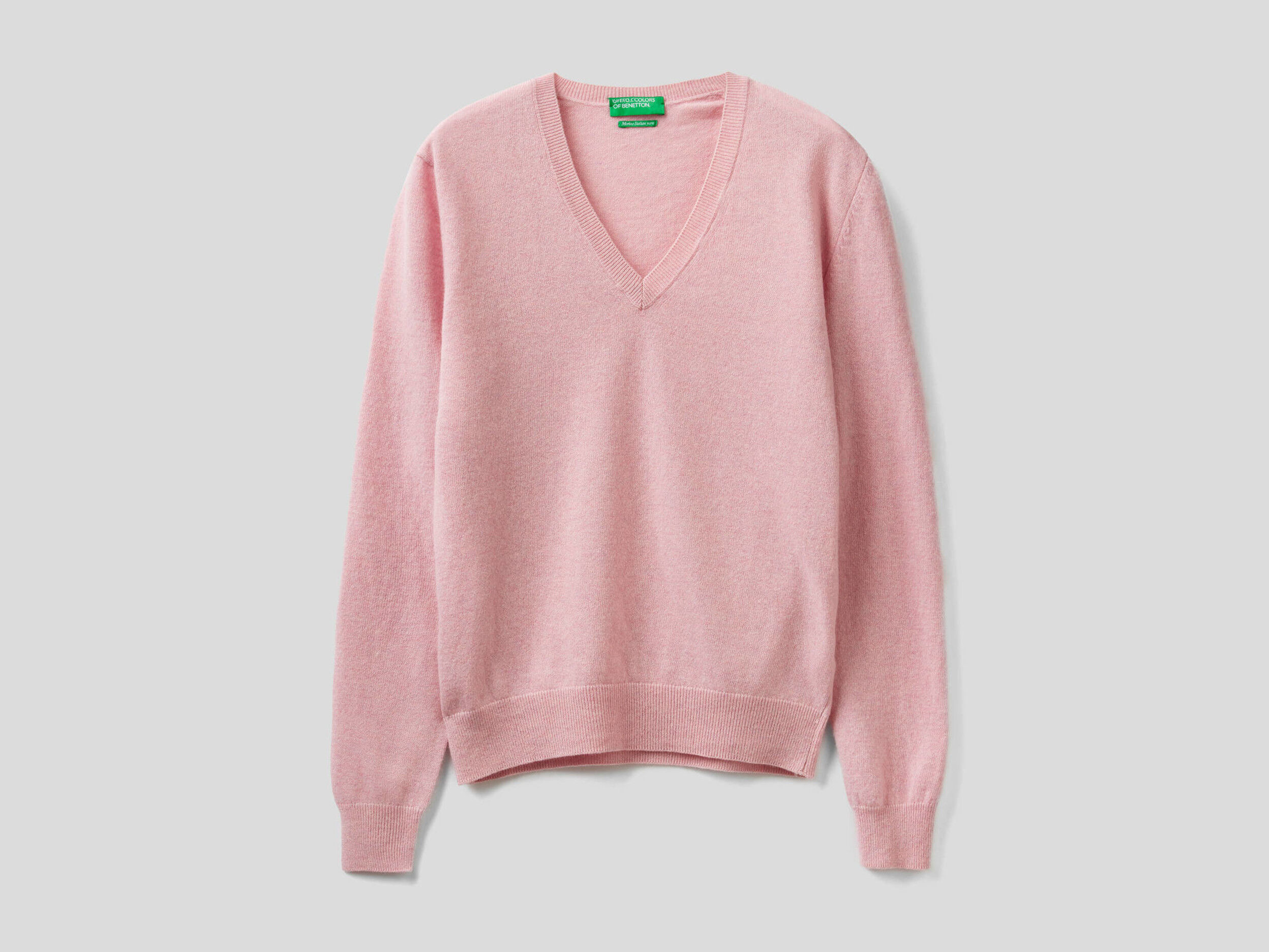 V neck sweater store pink