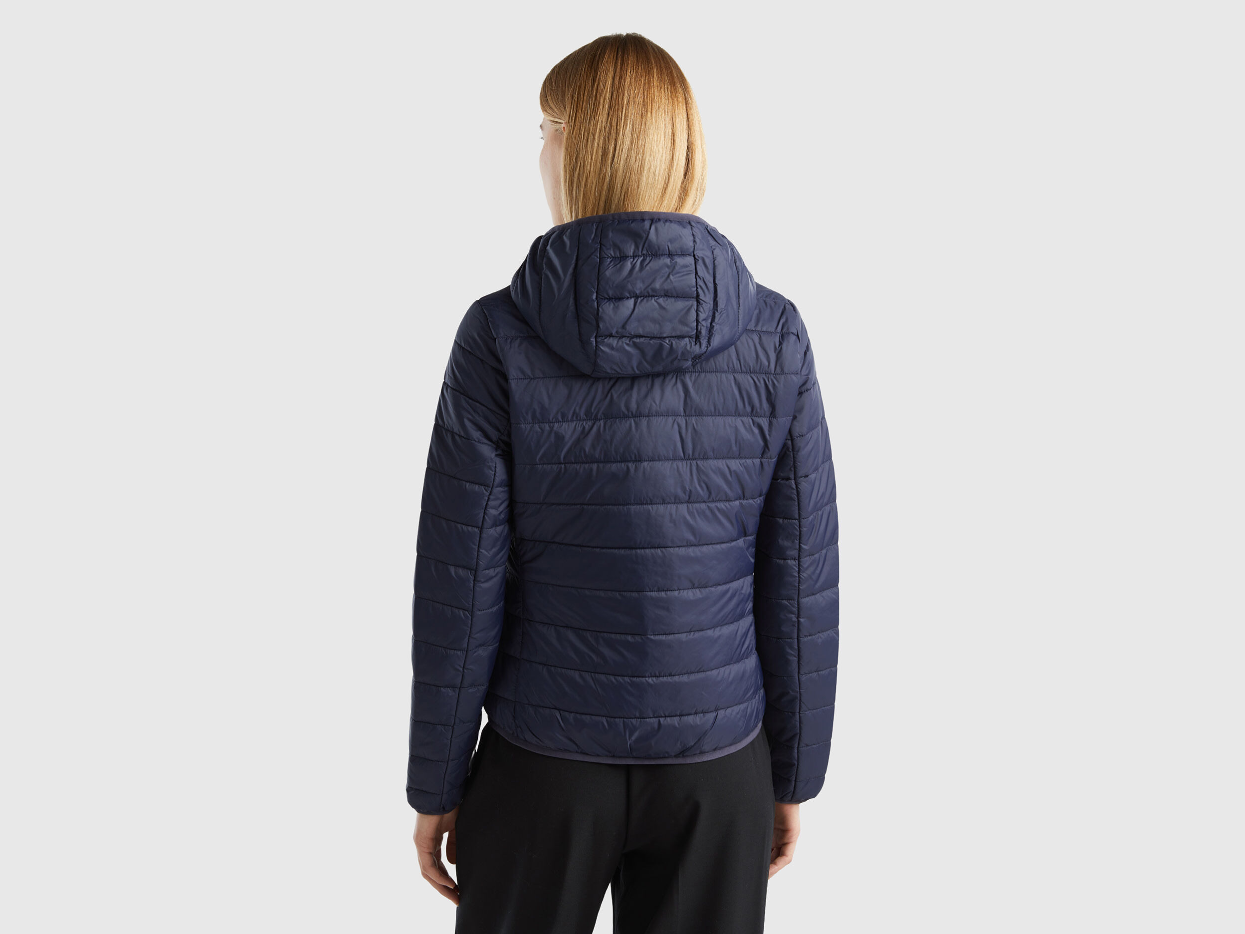 Cazadora acolchada con guata reciclada Azul Oscuro Benetton