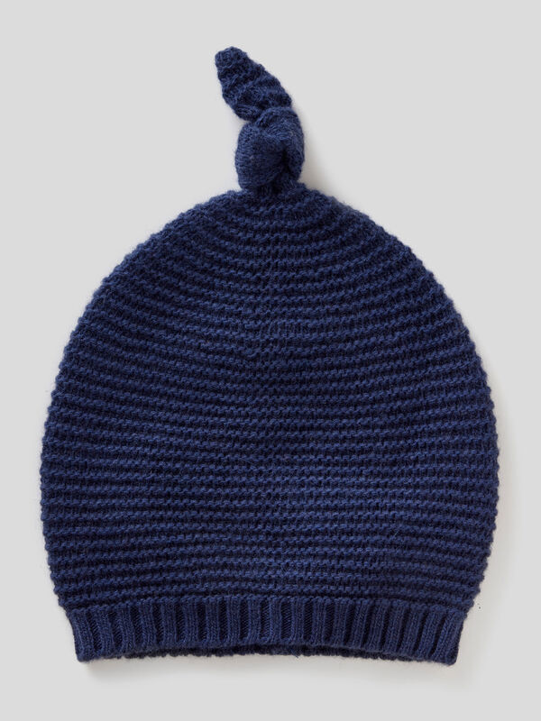 Wool blend cap with knot Junior Boy